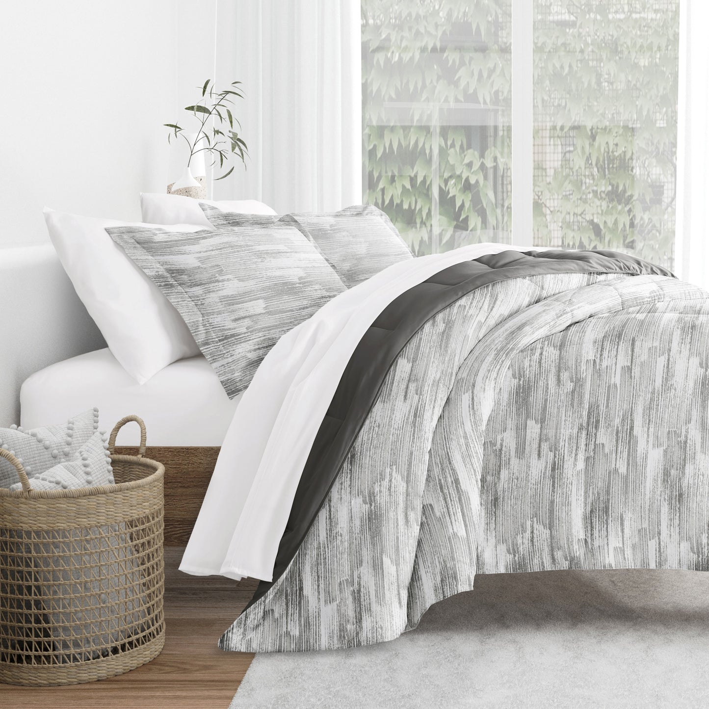 Textured Stripe Gray