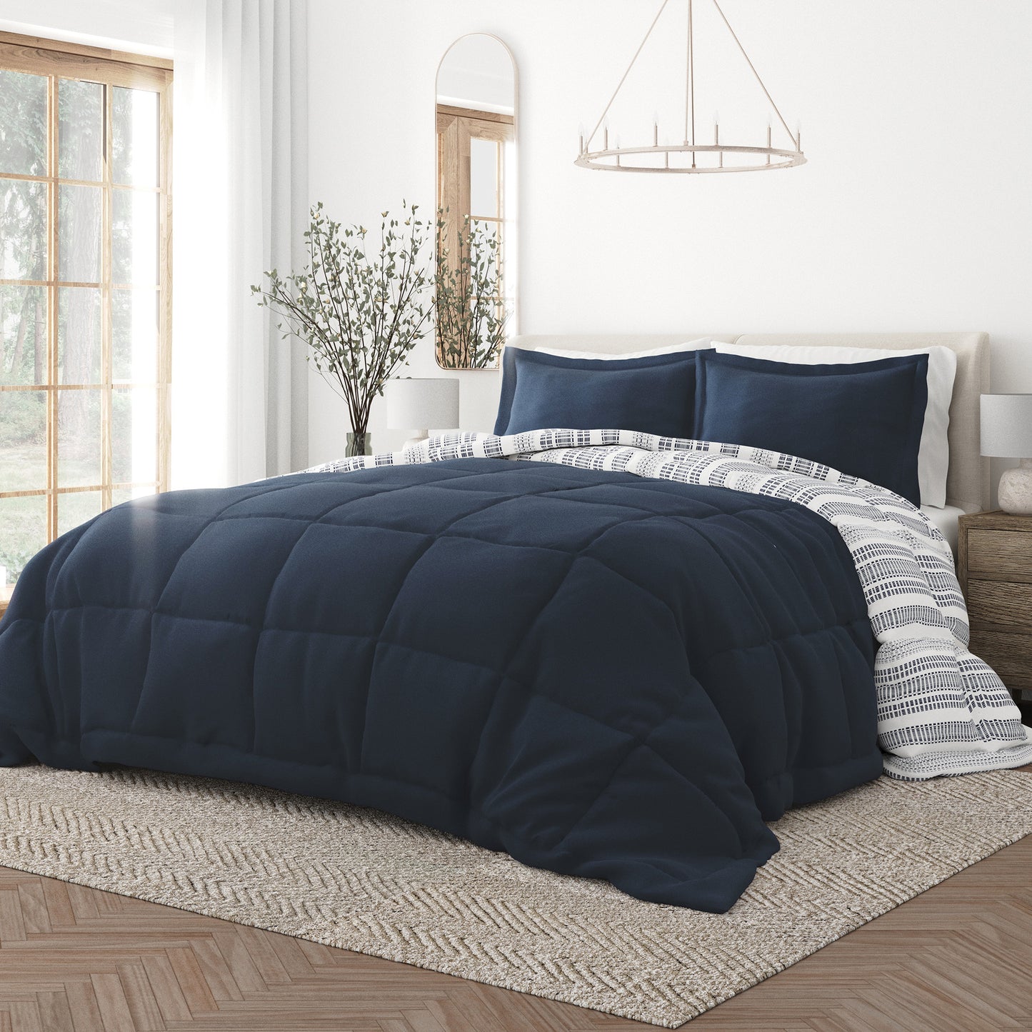 Farmhouse Dreams Reversible Down-Alternative Comforter-2