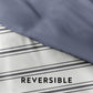 Urban Vibe Solid and Pattern Reversible Duvet Cover -2
