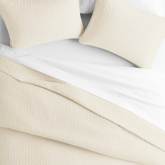 Herringbone Stitch Ivory
