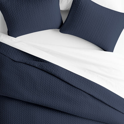 Herringbone Stitch Navy