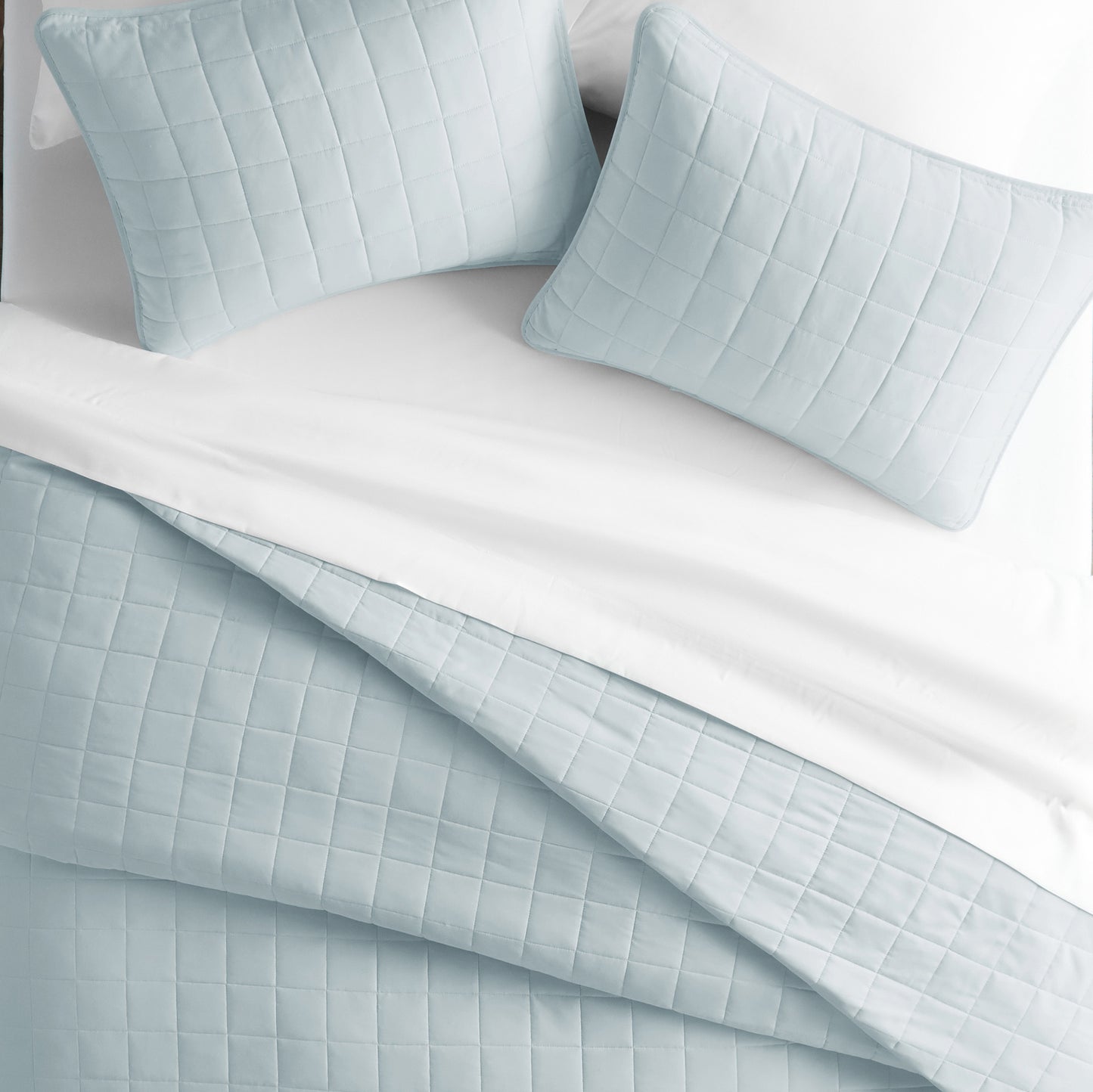 Square Stitch Pale Blue