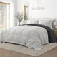 Reversible Down-Alternative Comforter Light Grey