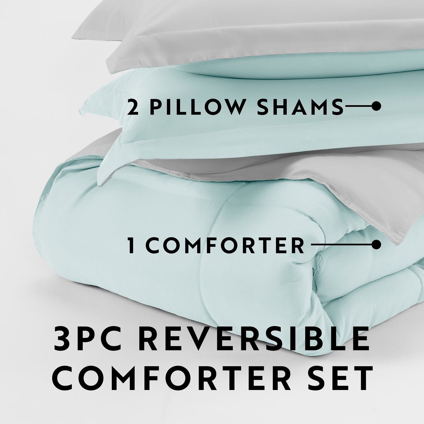 3pc Reversible Comforter set